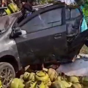 Truk LPG Hantam Ayla dan Pikap di Pangandaran, Satu Orang Tewas