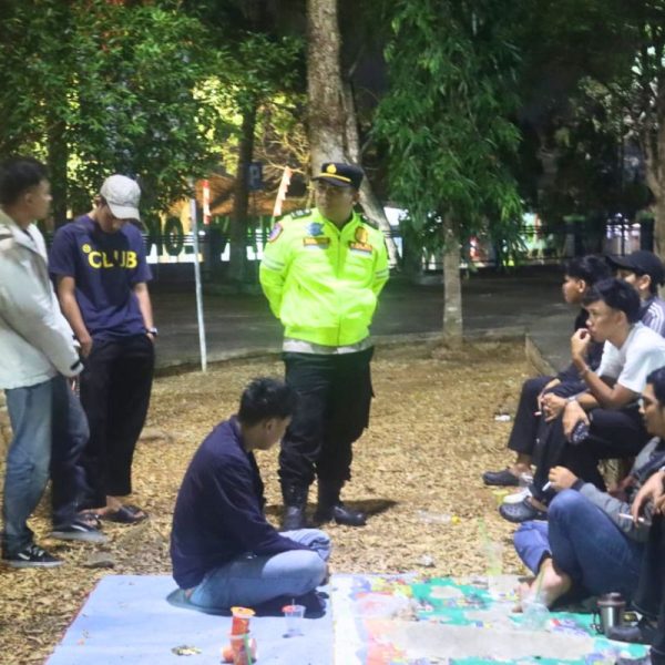 KRYD Polres Ciamis Sasar Premanisme dan Geng Motor, Amankan 1 Orang dan 3 Botol Miras