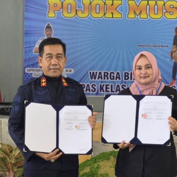 Lapas Kelas IIB Ciamis bersama Universitas Galuh menandatangani PKS tentang Penyelenggaraan Tri Dharma Perguruan Tinggi, Kamis (27/8/2026). Shotlist.id/Foto: YT